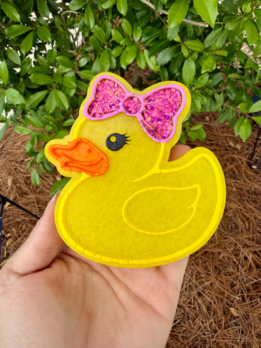Duck with bow